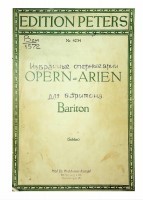 Ausgewählte Opern - Arien für Bariton. 